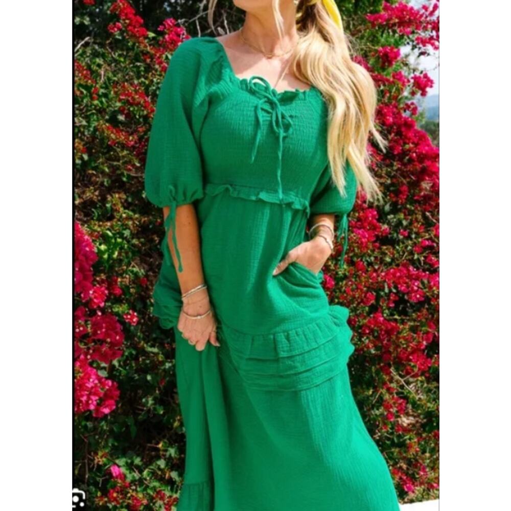Ivy City Co Green Maxi Dress - Picture 10 of 15